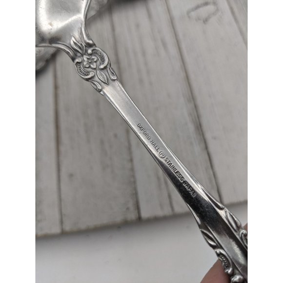 Oxford Hall Stainless Steel SUTHERLAND Serving Spoons 8 1/2 and 7 1/2 inches - Picture 4 of 7